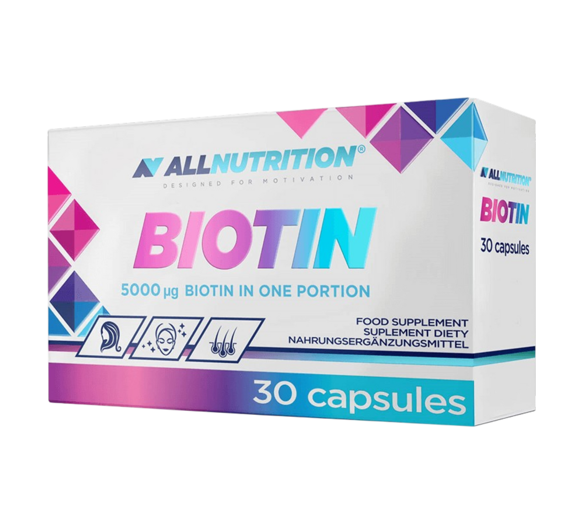 ALLNUTRITION Biotin 5000 µg – 30 Kapseln